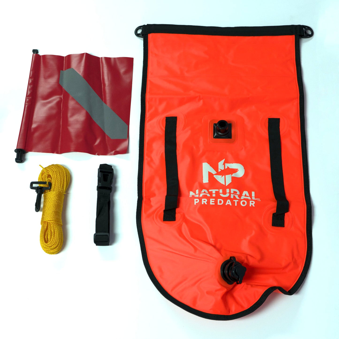 spearfishing dive bag buoy dive flag travel orange