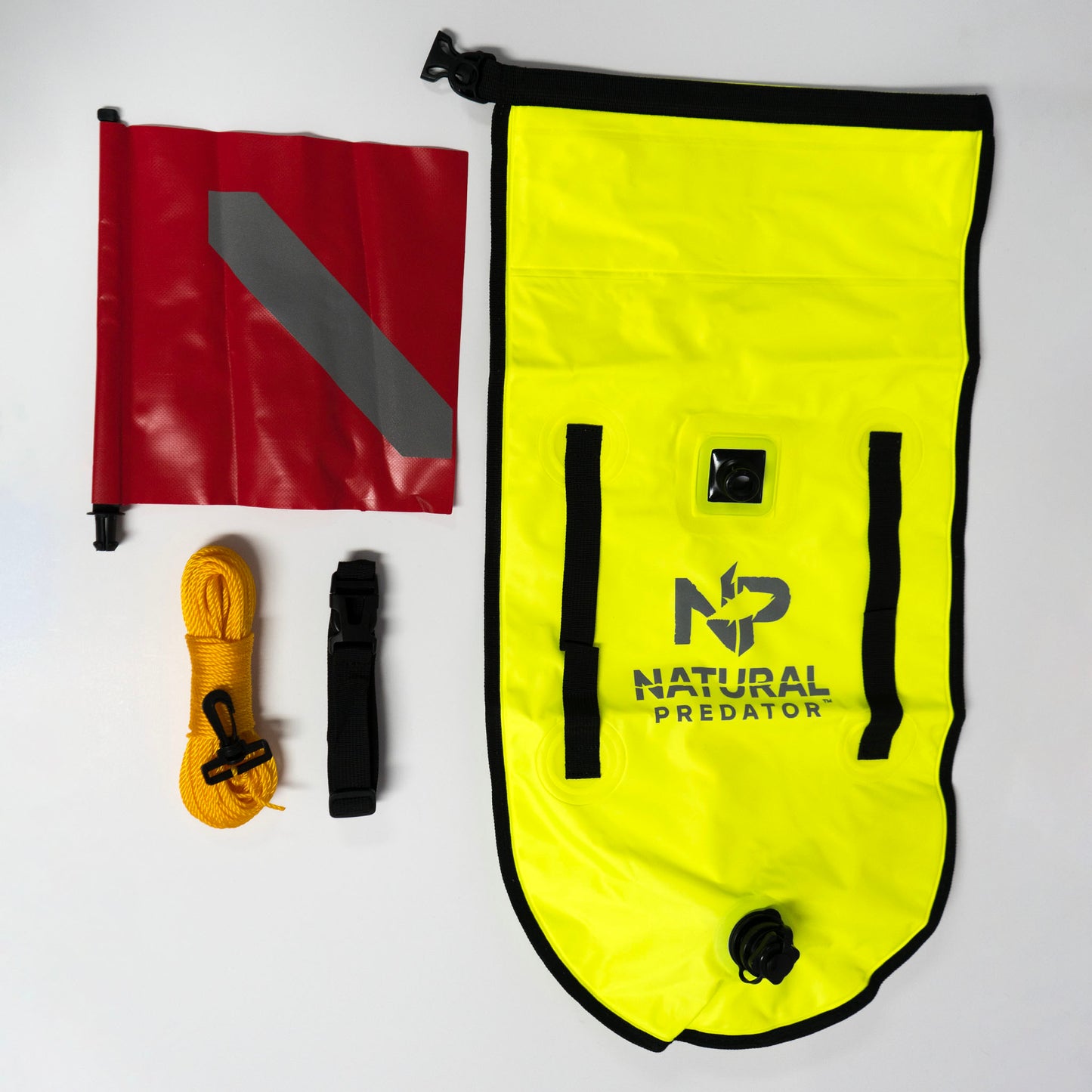 spearfishing dive bag buoy dive flag travel yellow