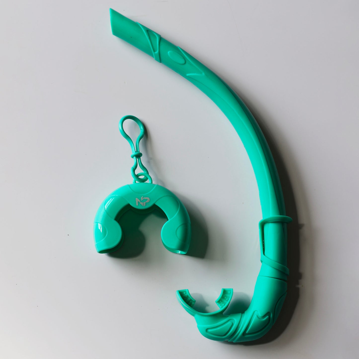 spearfishing and freediving silicone snorkel natural predator superflex teal